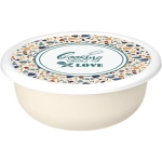 Миска Modena 1,2л с крышкой с декором Терраццо, Светло-бежевый