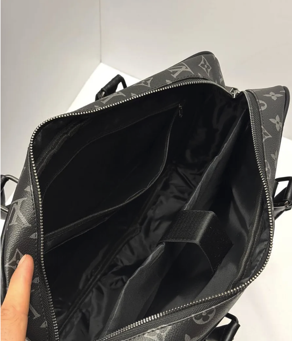 Сумка мужская экокожаная для документов и ноутбука с ручками