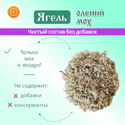 Ягель олений мох измельченный.