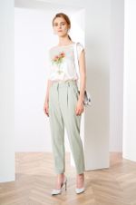 3818 Брюки женские (дымчато-мятный)