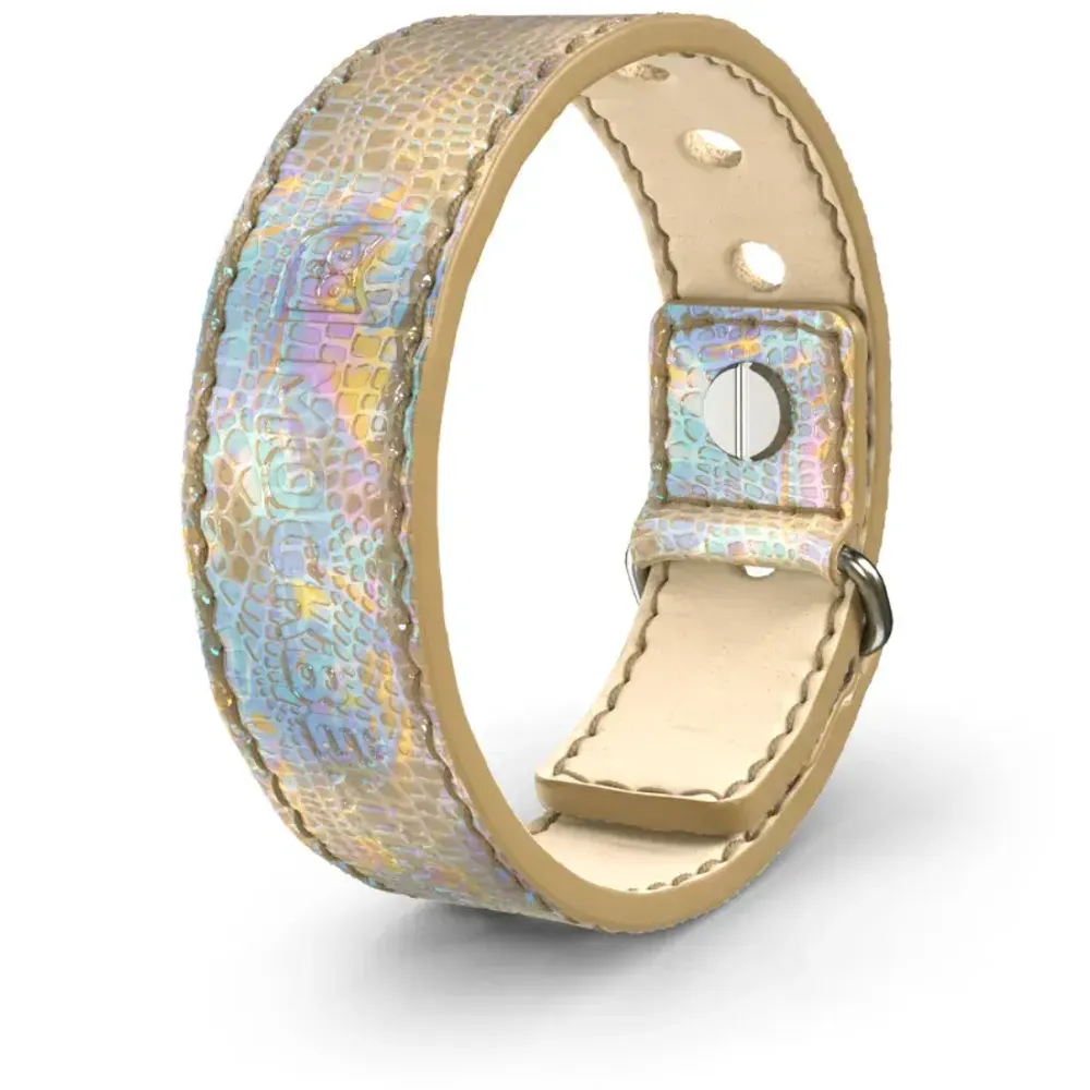 Кожаный браслет Москвёнок STYLE 2024 золотой дракон (проход + питание)