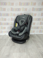 Автокресло детское Indigo Aero ST-3 Isofix группа 0/1/2/3 (0-36) серый