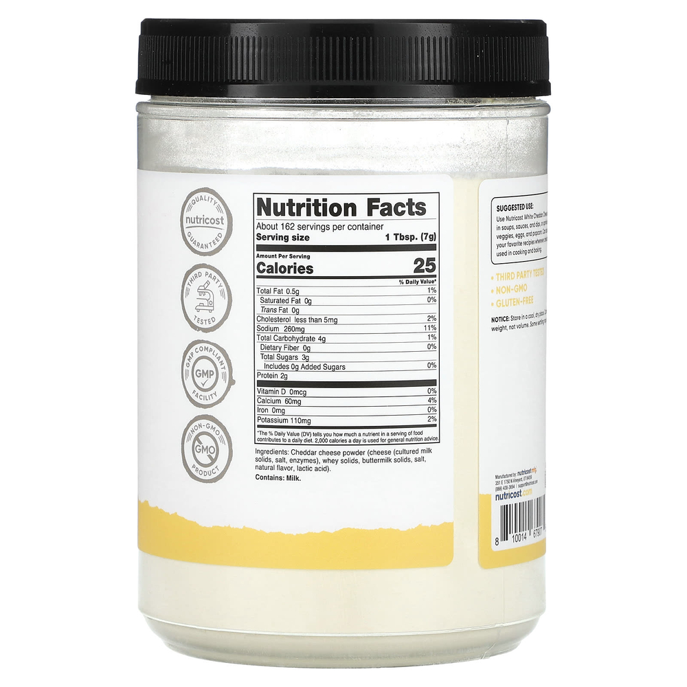 Nutricost, Pantry, порошок из белого сыра чеддер, 1134 г (40,5 унции)