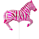 Шар Фольгированный Зебра малиновая (Малиновый)
