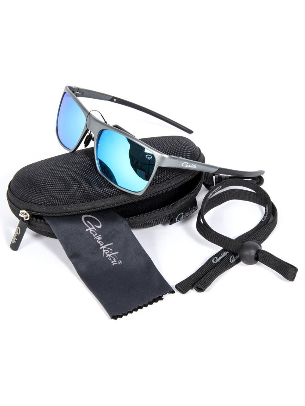 Очки поляризационные Gamakatsu G-Glasses Alu Grey Ice Blue Mirror