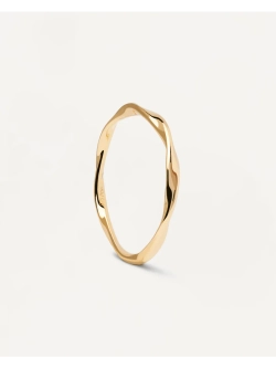 Кольцо женское PDPaola Spiral серебро 925 пробы покрытое золотом 750 пробы AN01-804