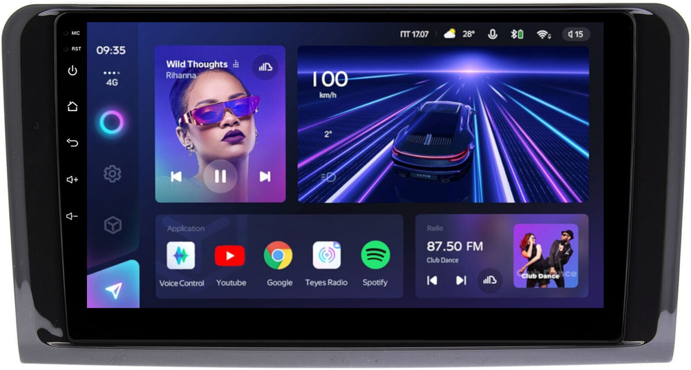 Магнитола для Mercedes-Benz GL (X164), ML (W164) 2005-2012 (рамка глянцевая) - Teyes CC3L на Android 10, 8-ядер, CarPlay, 4G SIM-слот