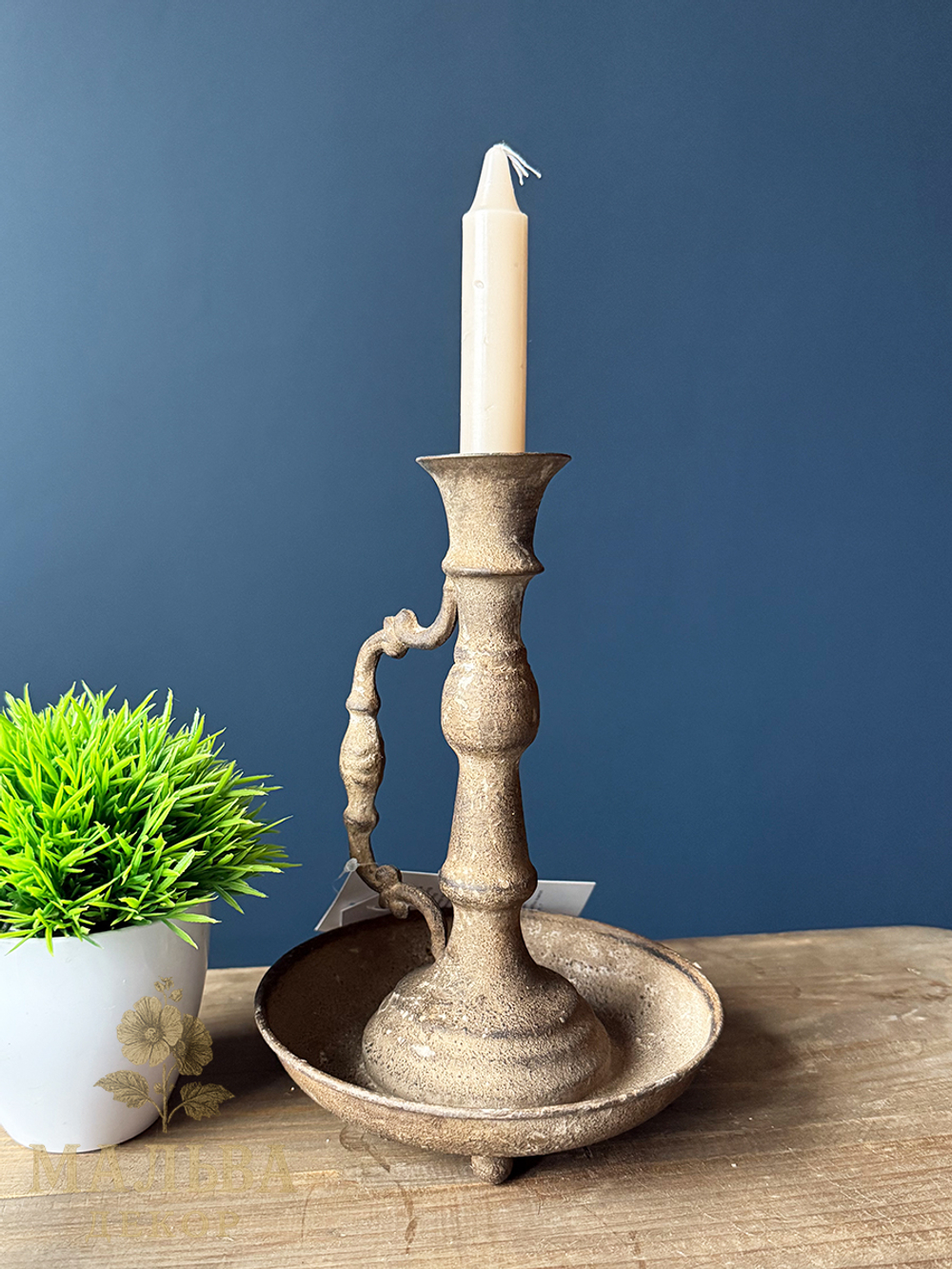 Декоративный подсвечник "Ретро" D14,5xH19 см