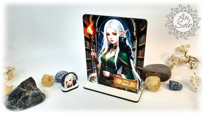 Женский аватар Эльф Волшебник для настольных игр, ДНД