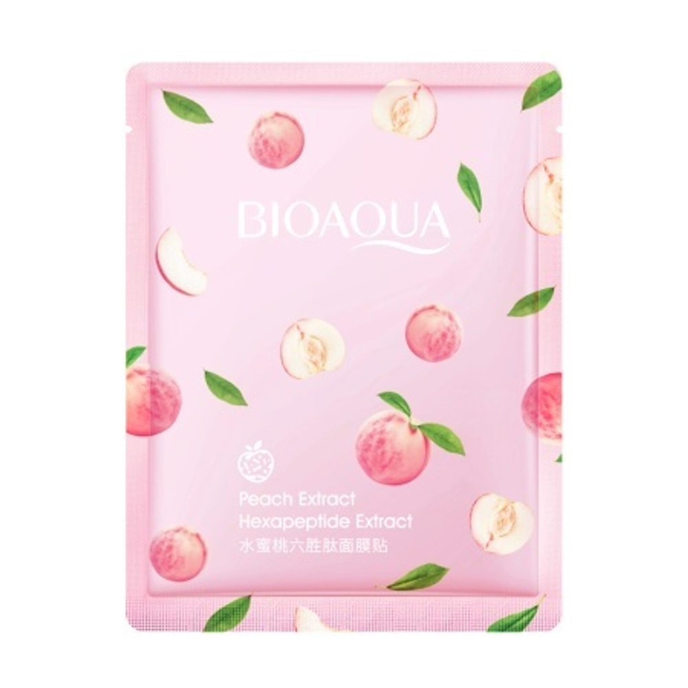 BIOAQUA Маска-салфетка для лица с экстрактом персика