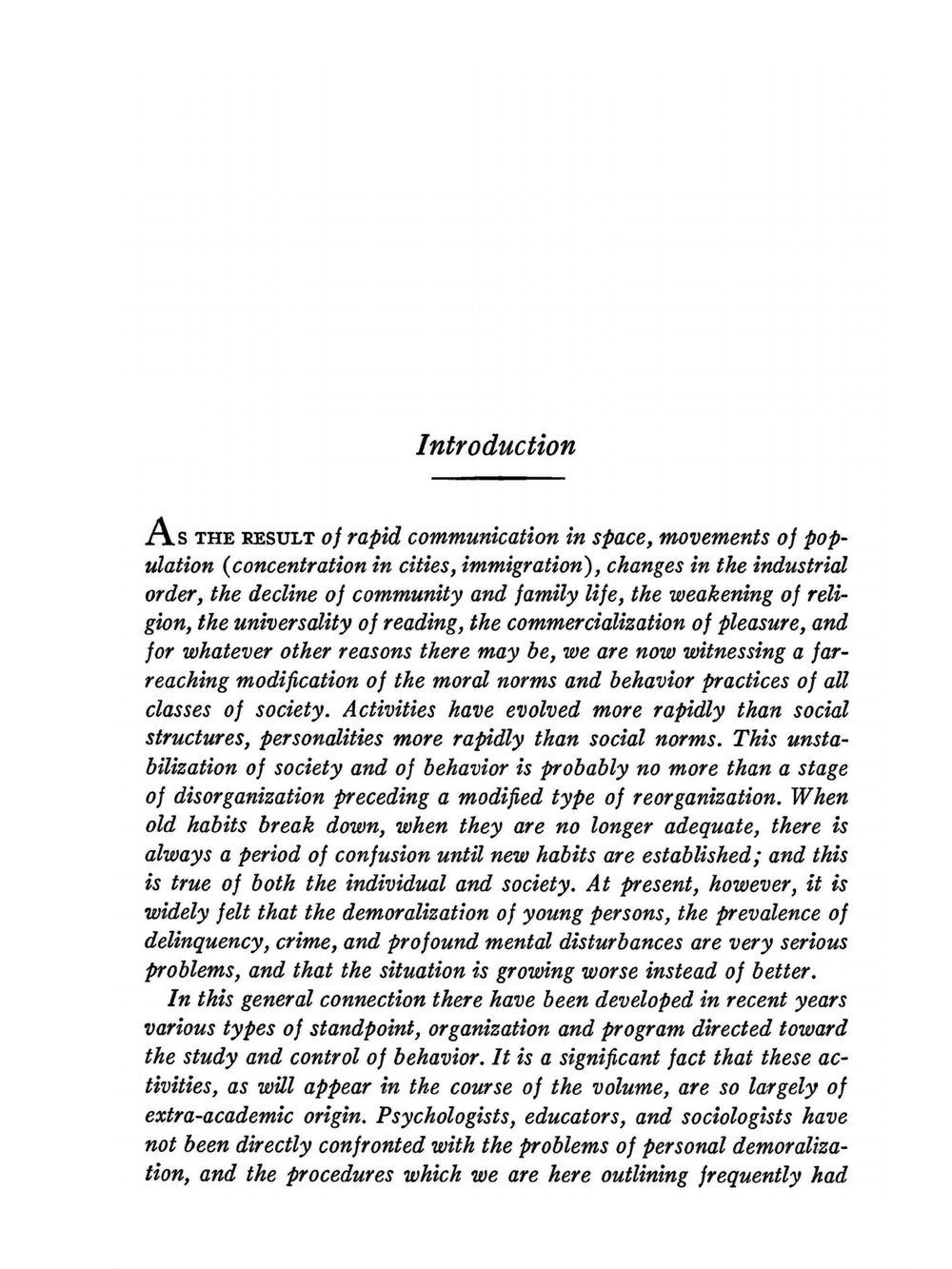 The Child in America. Behavior Problems And Programs | W.I. Thomas
