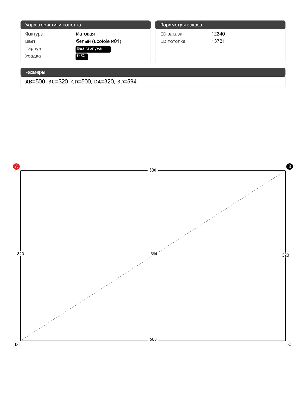 Натяжные потолки: 3.3 м2, 4.3 м2, 14.4 м2, 9.2 м2