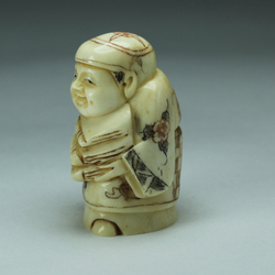 Нэцкэ Монах с книгами