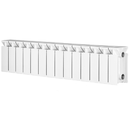 Радиатор биметаллический Radena CS 150 боковое подключение белый 14 секций