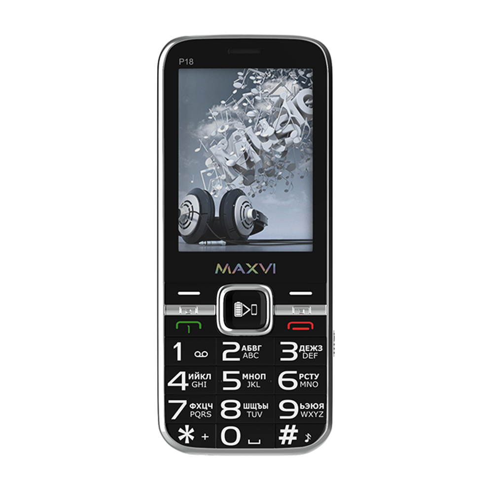 Сотовый телефон Maxvi P18 Black