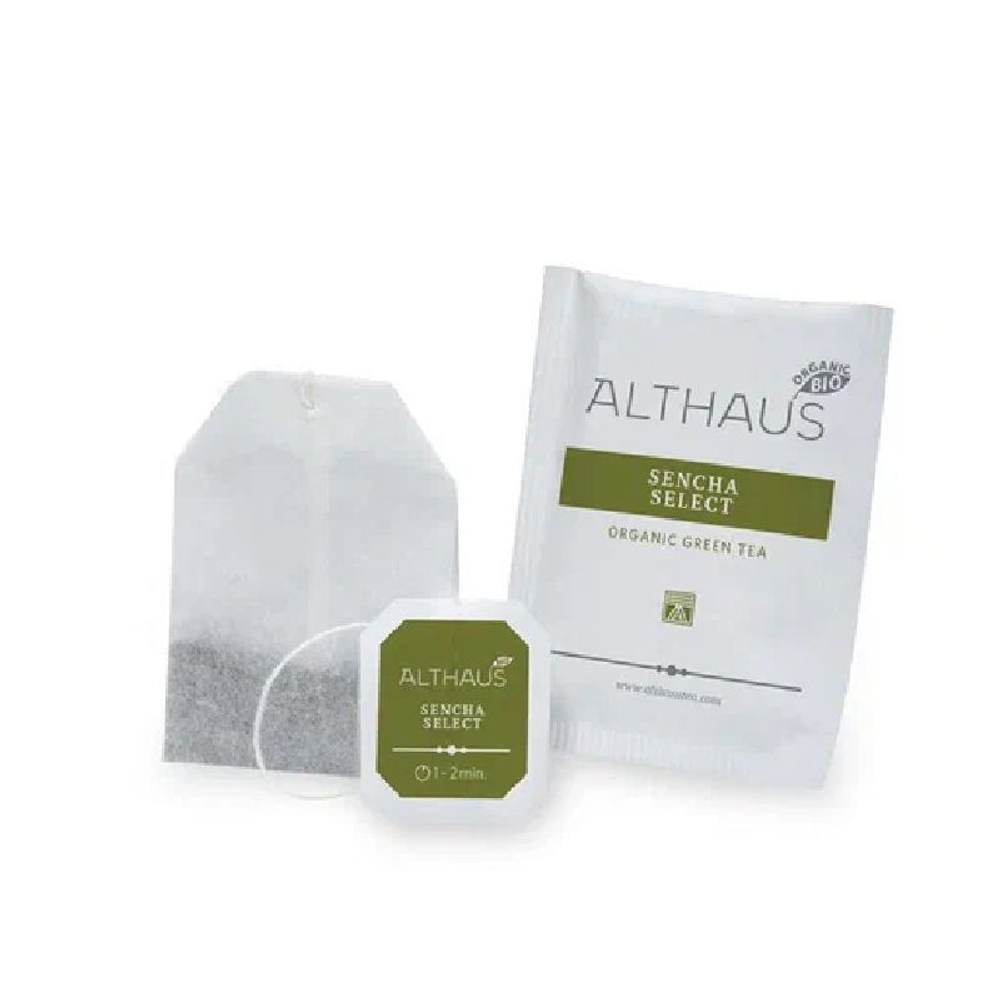 Althaus Sencha Select Organic, Изысканная Сенча Deli Pack чай зеленый в пакетиках, 20 шт