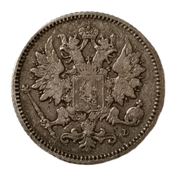 Монета Финляндии 25 пенни 1894 год