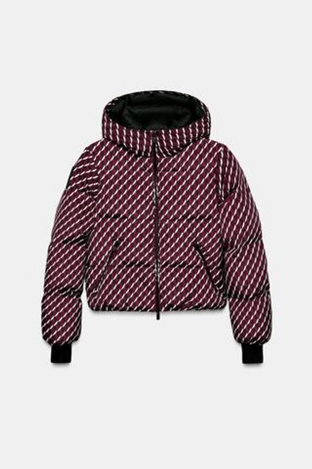 ZARA ВОДОНЕПРОНИЦАЕМАЯ КУРТКА, БУРГУНДИ