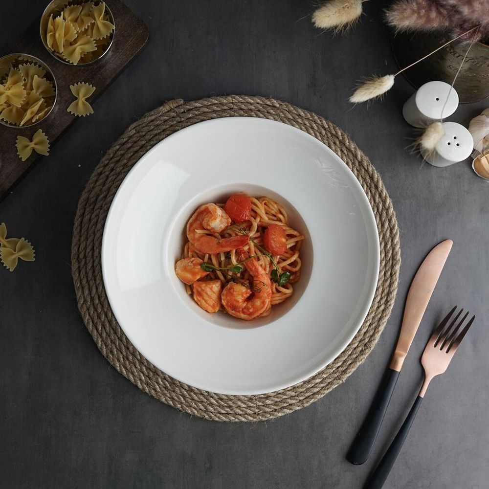 Тарелка глубокая 400 мл d 23 см h9,2 см для пасты   Noble [1]