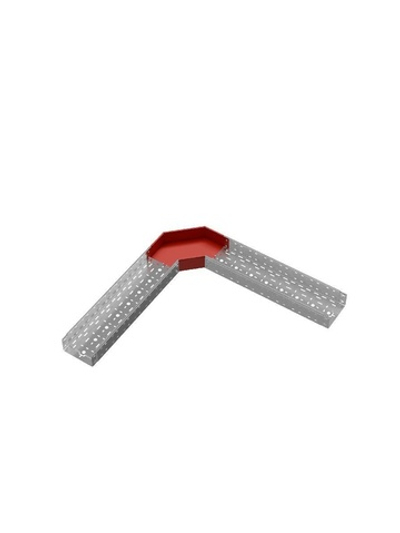 Угол для лотка горизонтальный 90град. 200х100 сталь 1мм "ПЛЮС" GLplus90-100-200 КМ PL0442