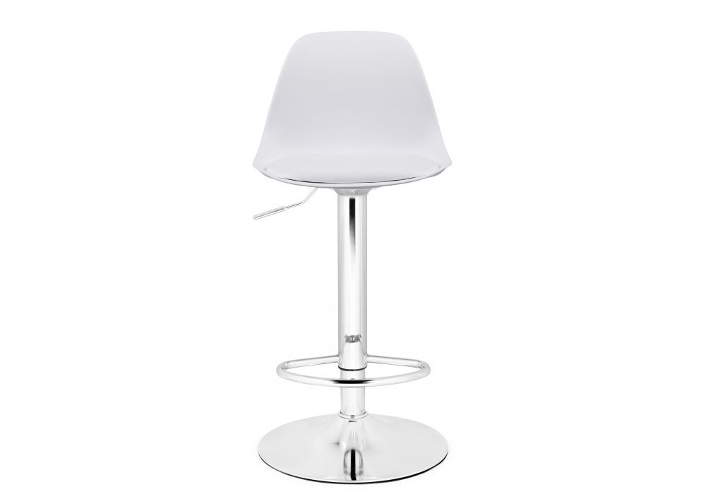 Барный стул Soft white / chrome