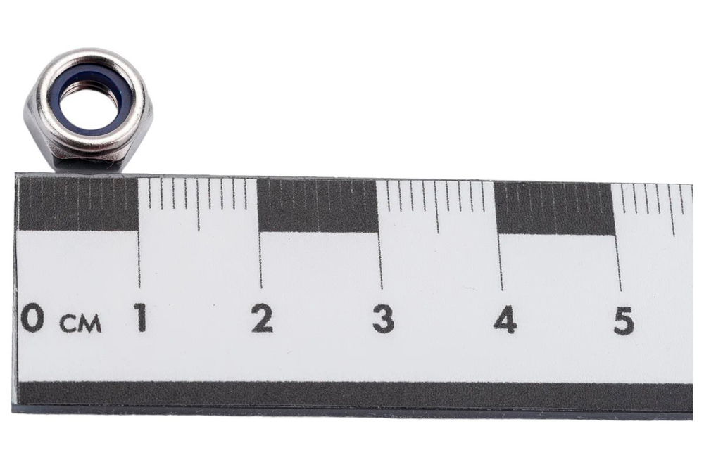 М6 Гайка со стоп. кольцом нерж. А2 DIN985 (100 шт.)