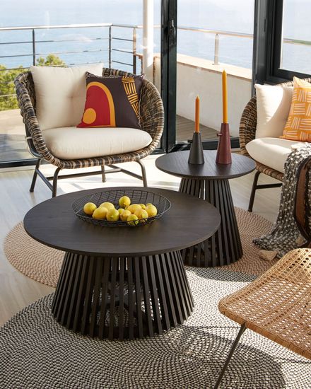 Журнальный столик Irune Ø50 черный Испания