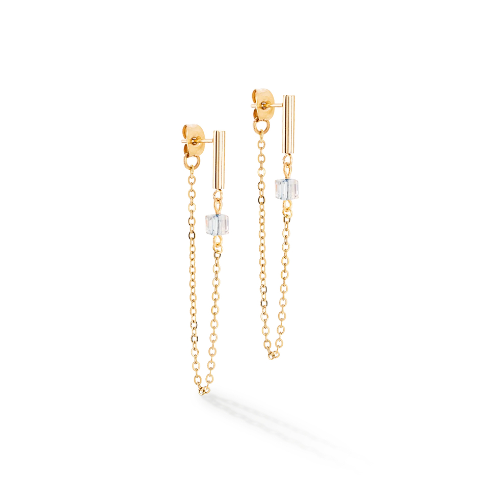 Серьги Coeur de Lion Black-Gold 5076/21-1316