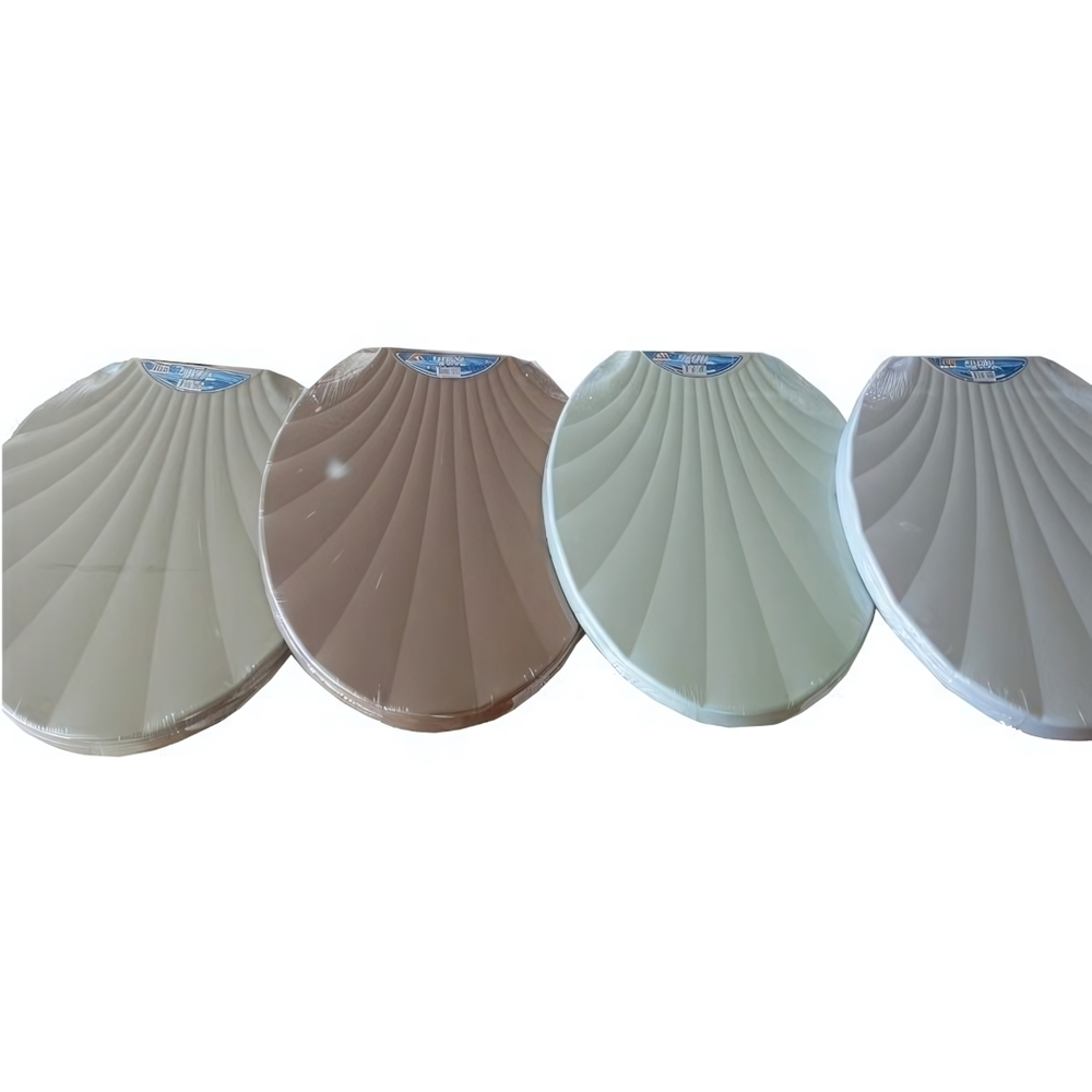 Сиденье - крышка для унитаза РАКУШКА цвет светло-серый 1022