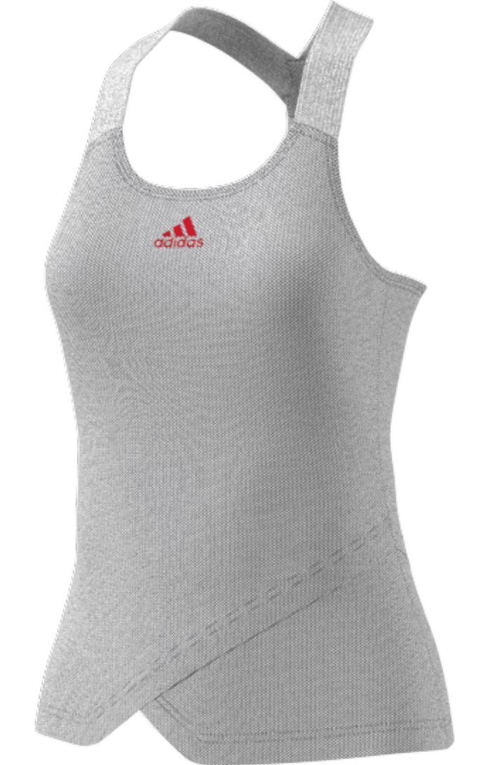 Женский топ теннисный Adidas Y-Tank Primeblue W - серый