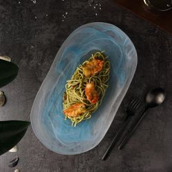 Блюдо овальное 36*20*3 см   матовое стекло P.L. Proff Cuisine [4]