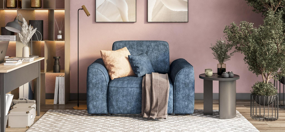 Кресло KING MODOOL Велюр Royal топаз