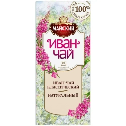 Чайный напиток в пакетиках Майский "Иван-чай Классический", травяной, 25 пакетиков по 1,5 г