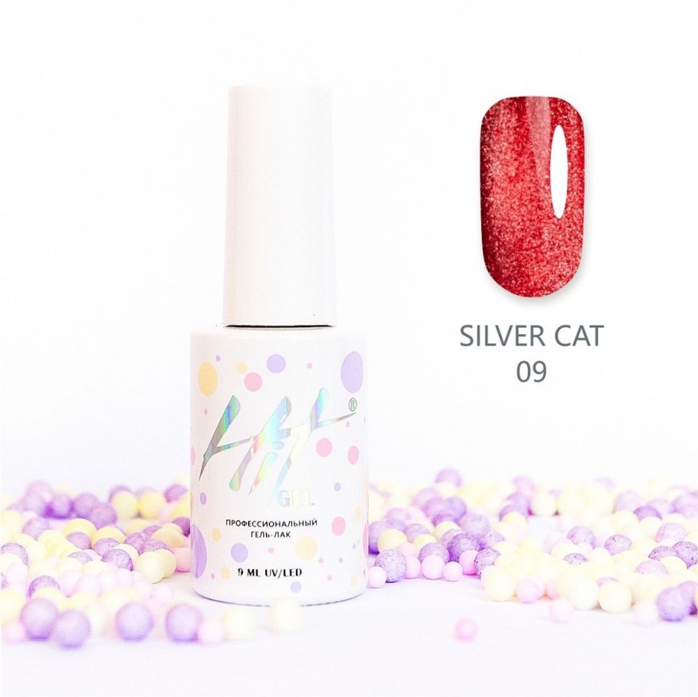 Гель-лак Silver cat ТМ &quot;HIT gel&quot; №09, 9 мл