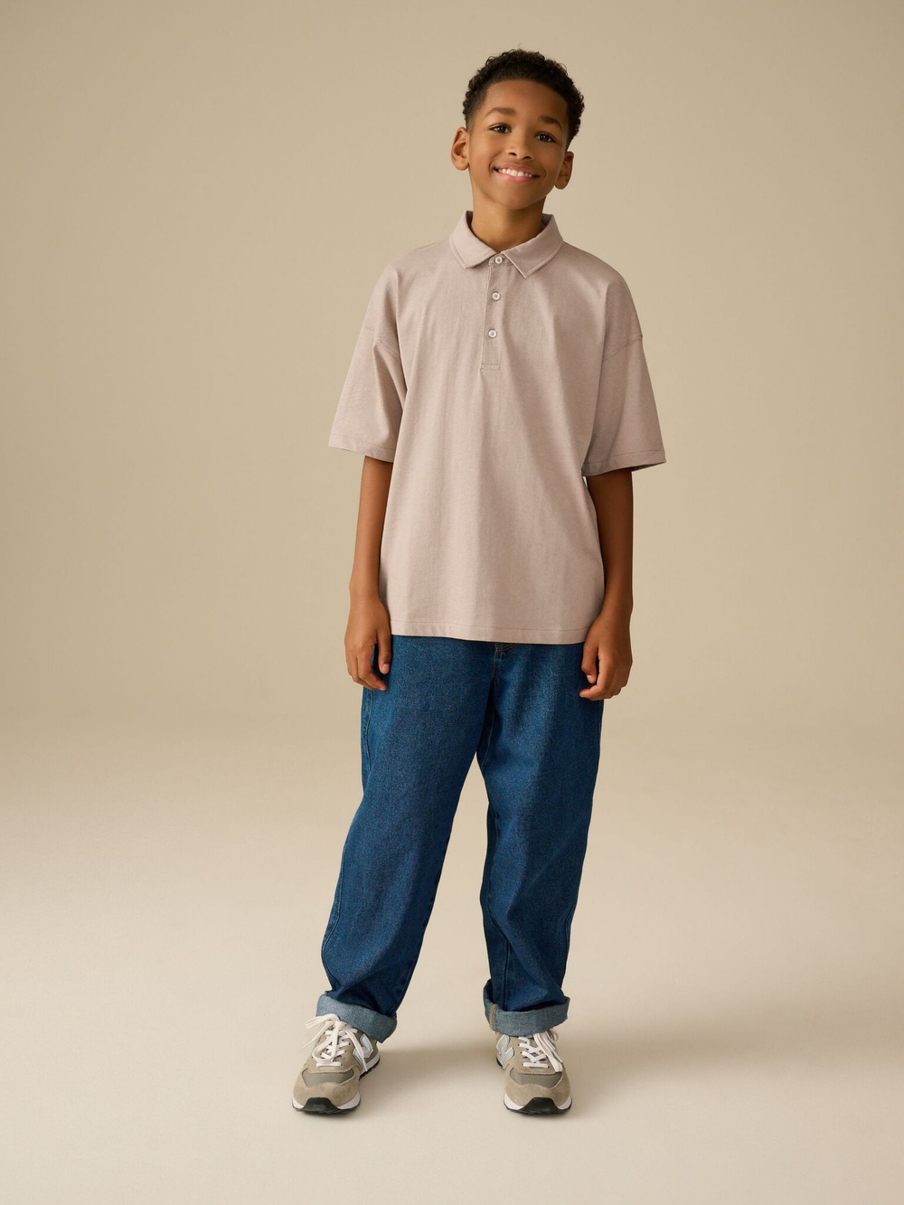 Поло для мальчика Next E45-615, Песочный