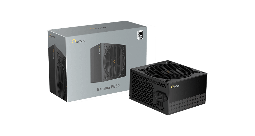 Блок питания Ocypus  650W, Gamma P650, Non modular, 80+ WHITE, 85%, Черный, Gamma-P650-W1HDBK024X-EU