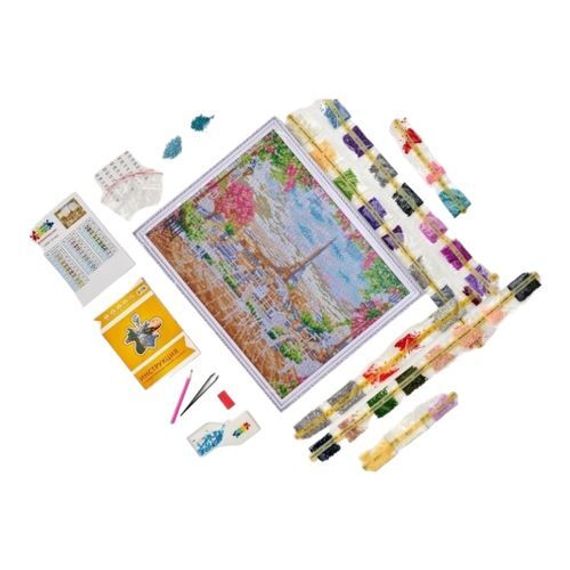 Almaz qaşlarla tablo \ Алмазная вышивка \ Diamond painting Парижская терраса