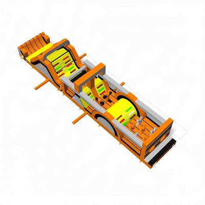 Надувная полоса препятствий для тимбилдинга «Вектор», 16×3×3,1 м