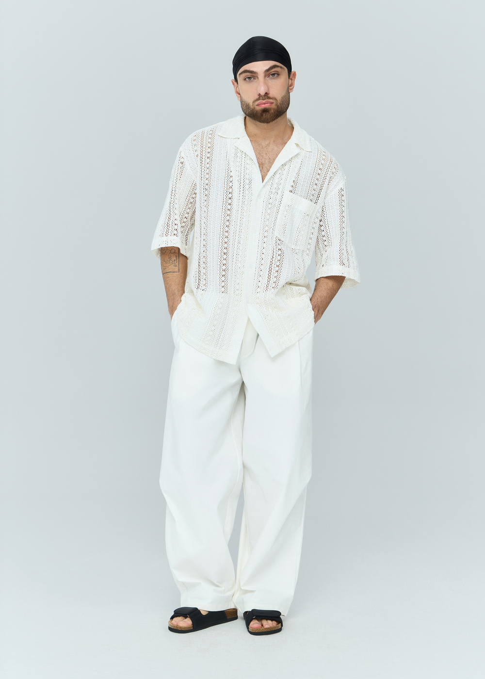 Рубашка из кружева | white lotus