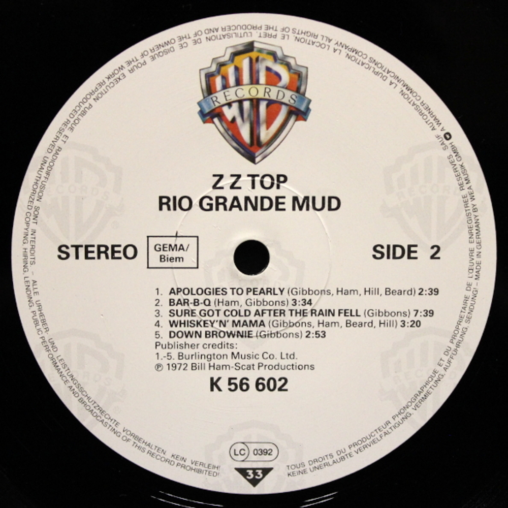 ZZ Top / Rio Grande Mud (LP)