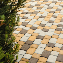 Тротуарная плитка КЛАССИКО - Стандарт Желтый, комплект из 3 видов плит