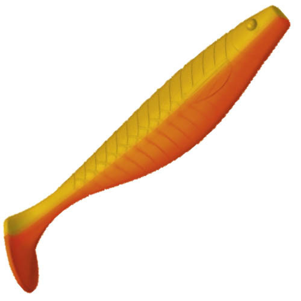 Приманка ZUB-PROVOCATOR 123мм(4,8")-5шт, (Цвет 405) желтый верх - оранжевый низ