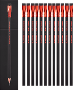 Набор карандашей SOFT Blackwing x Moleskine (EWBKWSU01F12SET) черный ластик, красный зажим, 12 шт. в футляре