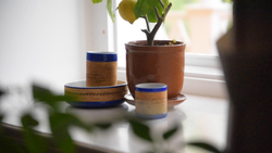 Малая фарфоровая пиала или миска для завтрака с берестой. Коллекция Лермонтовская или Тарханская.