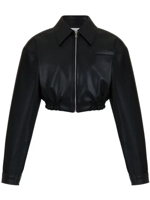 Бомбер на резинке Cindi, черный