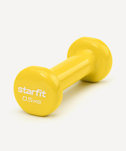 Гантель виниловая STARFIT DB-101 0,5 кг, желтый