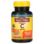 Nature Made, Жевательный витамин С, апельсин, 500 мг, 60 таблеток