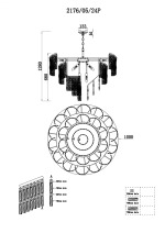 Подвесная люстра Stilfort SAPPARO 2176/05/24P