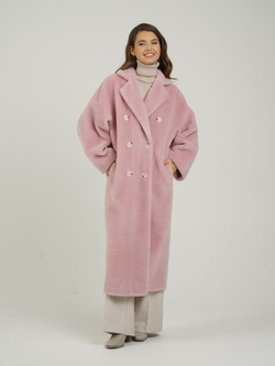 Шуба из шерсти экошуба, SilverFox (арт. 2323)