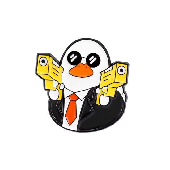 Значок металлический Селезень - Хитмэн, р-р 2,7х2,7см